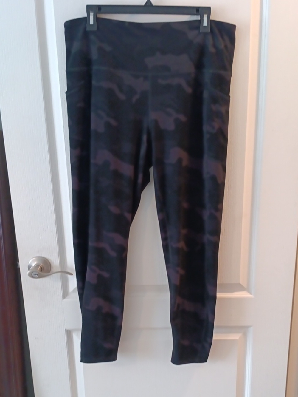 RBX Black and Dark Gray Camo Leggings 1X